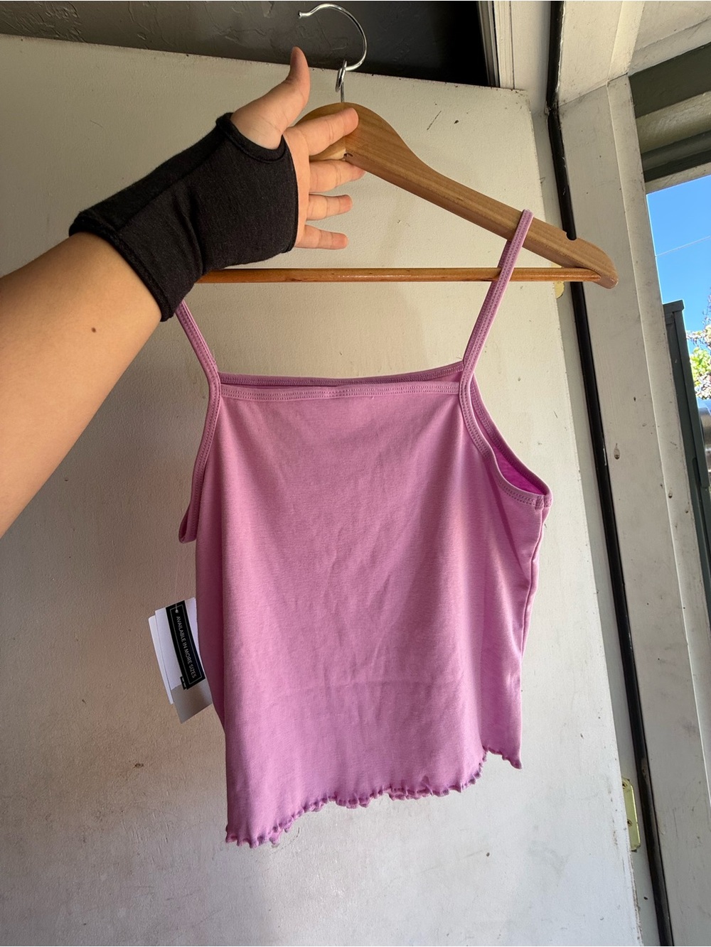 NWT BP Nordstrom Lavender Spaghetti Strap squared neck Camisole size M - Picture 2 of 5